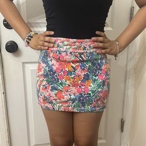 Abercrombie and Fitch colorful stretchy mini skirt